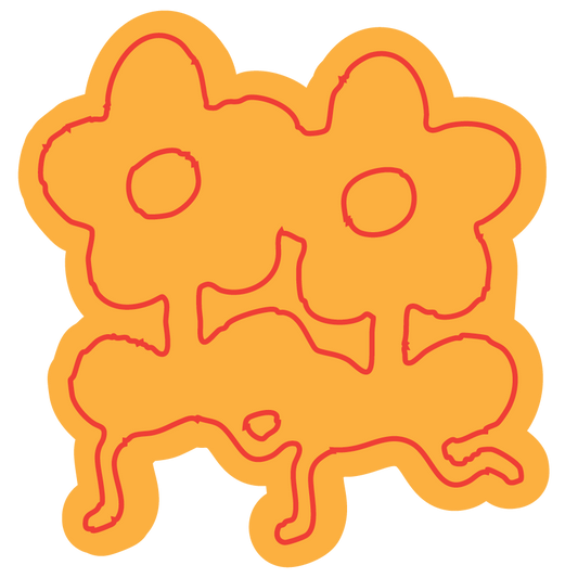 Flower Besties Water Bottle Sticker